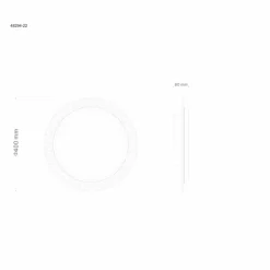 Luminaires Globo Lighting Éclairage Led|Abigail Plafonnier LED Blanc, 1 lumière