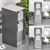 Abilene Prises électriques d'extérieur Acier inoxydable, Gris