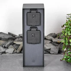 Abilene Prises électriques d'extérieur Anthracite