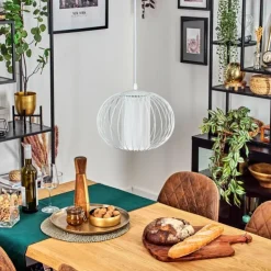 hofstein Suspensions|Adara Suspension, Suspension Blanc, 1 lumière