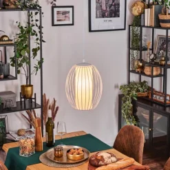 hofstein Suspensions|Adara Suspension, Suspension Blanc, 1 lumière