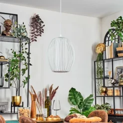 hofstein Suspensions|Adara Suspension, Suspension Blanc, 1 lumière