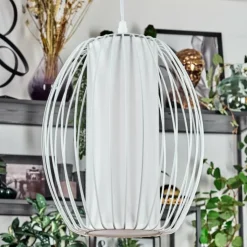 hofstein Suspensions|Adara Suspension, Suspension Blanc, 1 lumière