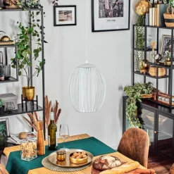 hofstein Suspensions|Adara Suspension, Suspension Blanc, 1 lumière