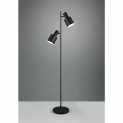 Luminaires Trio Lampadaires Et Lampes Sur Pied|Agudo Lampadaire Noir, 2 lumières