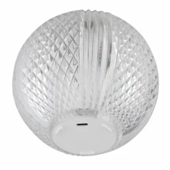 Luminaires Globo Lighting Éclairage Led|Aida Lampe à poser LED Nickel mat, Transparent, 1 lumière