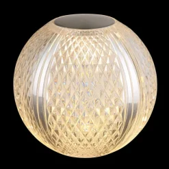 Luminaires Globo Lighting Éclairage Led|Aida Lampe à poser LED Nickel mat, Transparent, 1 lumière