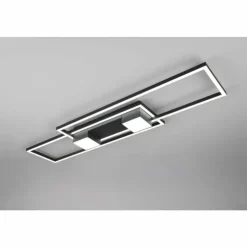 Luminaires Trio Éclairage Led|ALBANY Plafonnier LED Noir, 1 lumière, Télécommandes