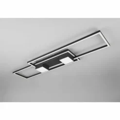 Luminaires Trio Éclairage Led|ALBANY Plafonnier LED Noir, 1 lumière, Télécommandes