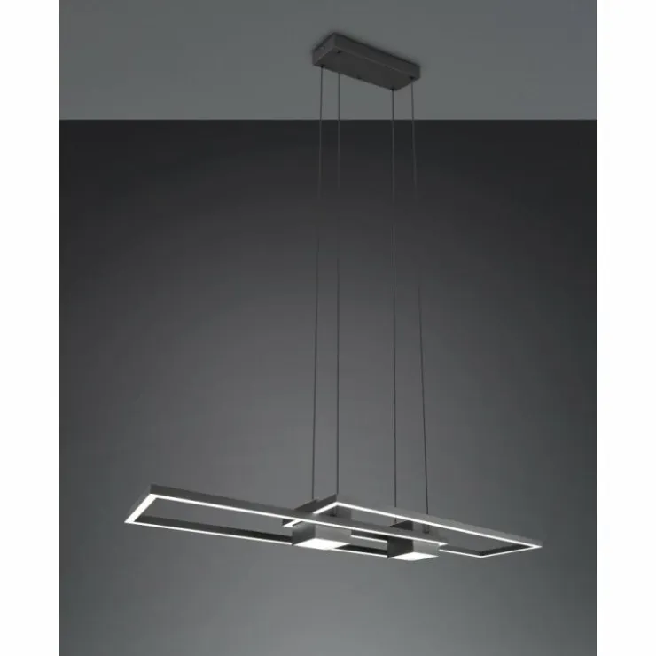 Luminaires Trio Éclairage Led|ALBANY Suspension LED Noir, 1 lumière, Télécommandes