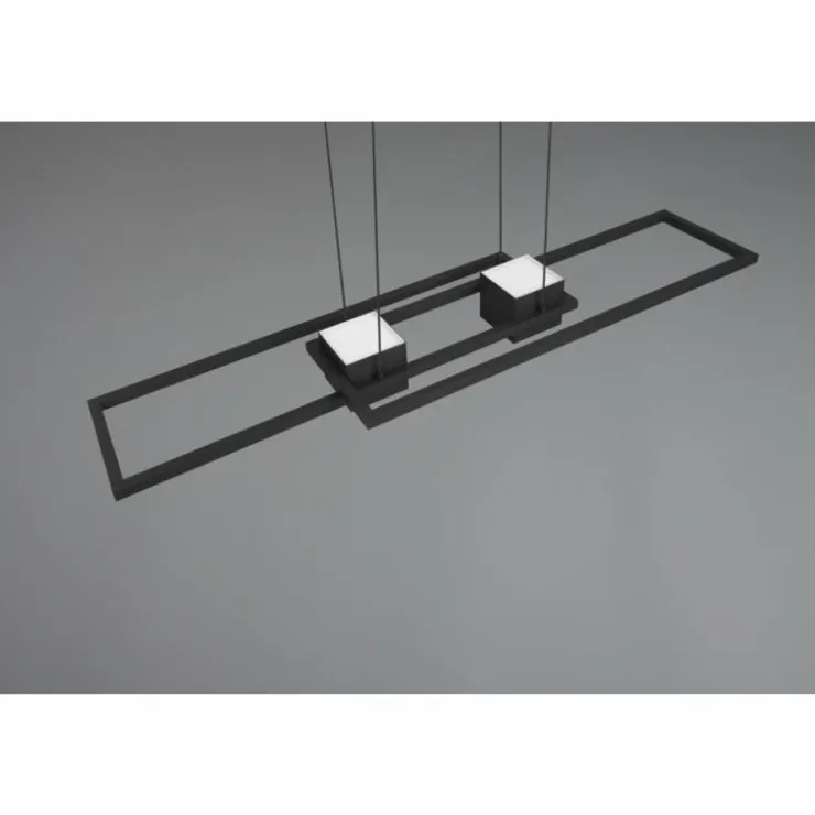 Luminaires Trio Éclairage Led|ALBANY Suspension LED Noir, 1 lumière, Télécommandes