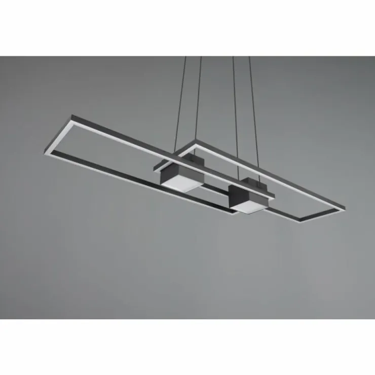 Luminaires Trio Éclairage Led|ALBANY Suspension LED Noir, 1 lumière, Télécommandes