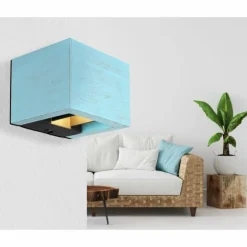 Luminaires Globo Lighting Appliques|Alina Applique murale LED Bleu, Noir, 1 lumière