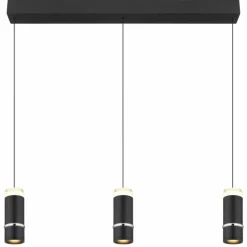 Luminaires Globo Lighting Éclairage Led|Alvarado Suspension LED Noir, 1 lumière