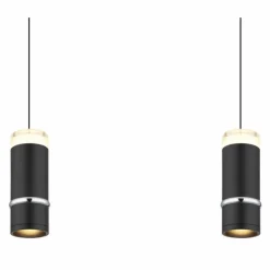 Luminaires Globo Lighting Éclairage Led|Alvarado Suspension LED Noir, 1 lumière