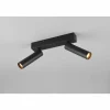Luminaires Trio Spots Et Projecteurs|Ambala Spot de plafond LED Noir, 2 lumières