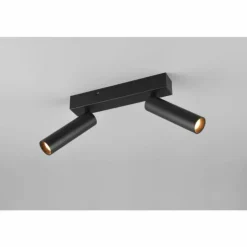 Luminaires Trio Spots Et Projecteurs|Ambala Spot de plafond LED Noir, 2 lumières
