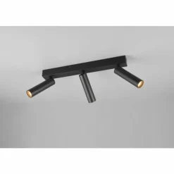 Luminaires Trio Éclairage Led|Ambala Spot de plafond LED Noir, 3 lumières