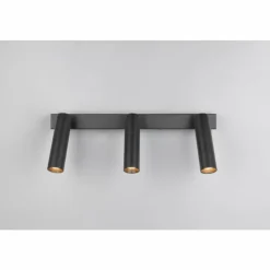 Luminaires Trio Éclairage Led|Ambala Spot de plafond LED Noir, 3 lumières