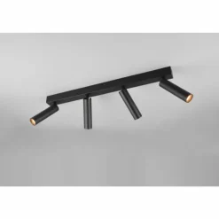 Luminaires Trio Éclairage Led|Ambala Spot de plafond LED Noir, 4 lumières