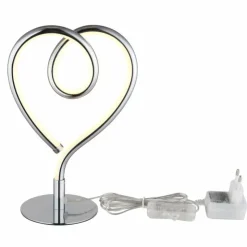 Luminaires Globo Lighting Éclairage Led|Amore Lampe à poser LED Chrome, 1 lumière