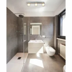 Ander Plafonnier Luminaires Globo Lighting Nickel mat, 3 lumières