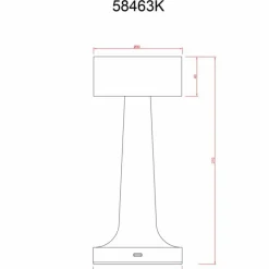 Luminaires Globo Lighting Éclairage Led|Angelika Lampe à poser LED Cuivre, 1 lumière