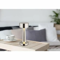Luminaires Globo Lighting Lampes À Poser|Angelika Lampe à poser LED Nickel mat, 1 lumière