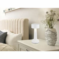 Luminaires Globo Lighting Éclairage Led|Angelika Lampe à poser LED Blanc, 1 lumière