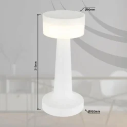 Luminaires Globo Lighting Lampes À Poser|Angelika Lampe à poser LED Blanc, 1 lumière