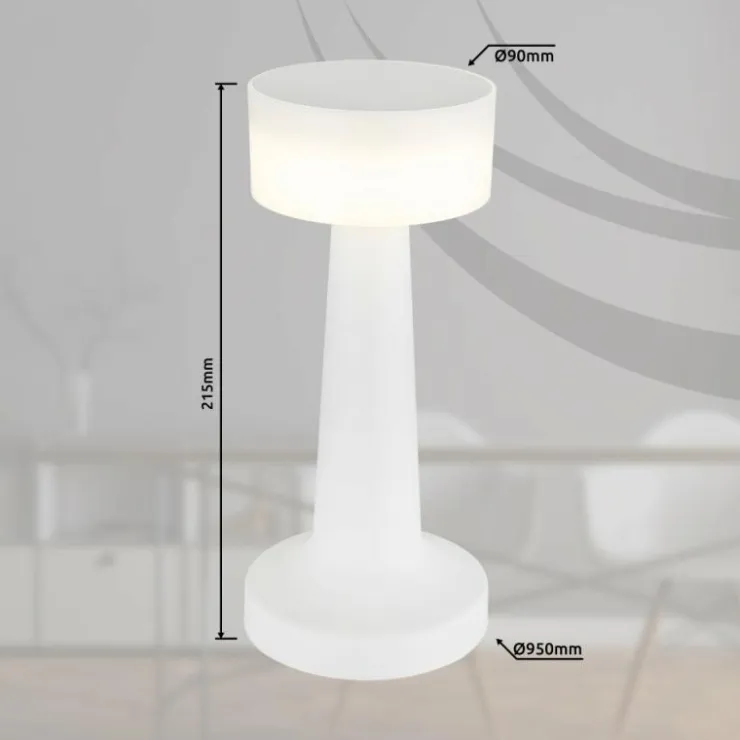 Luminaires Globo Lighting Lampes À Poser|Angelika Lampe à poser LED Blanc, 1 lumière