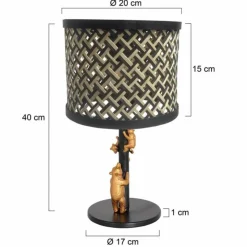 Luminaires Steinhauer Lampes À Poser|Animaux Lampe à poser Noir, 1 lumière