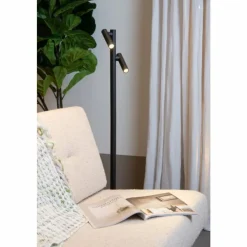 Luminaires Lucide Éclairage Led|ANTRIM Lampadaire LED Noir, 2 lumières