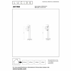 Luminaires Lucide Lampes À Poser|ANTRIM Lampe à poser LED Blanc, 1 lumière