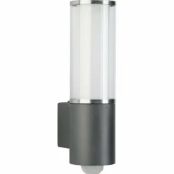 Applique extérieure Albert 320 Anthracite, Acier inoxydable, 1 lumière, Détecteur de mouvement