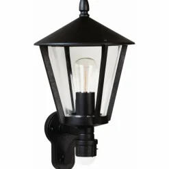 Applique extérieure Albert 1815 Noir, 1 lumière, Détecteur de mouvement