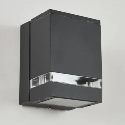 Applique extérieure Haines Anthracite, Noir, 1 lumière