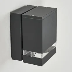 Applique extérieure Haines Anthracite, Noir, 1 lumière
