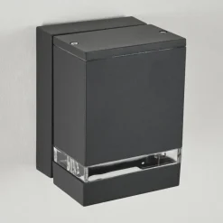 Applique extérieure Haines Anthracite, Noir, 1 lumière