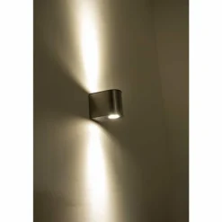 Applique extérieure LED Lutec Acier brossé, 6 lumières