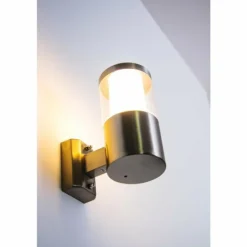 Applique extérieure Leon LED Acier inoxydable, 1 lumière
