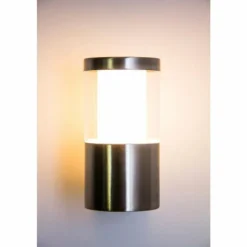 Applique extérieure Leon LED Acier inoxydable, 1 lumière