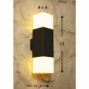 applique extérieure Trio HUDSON Noir, 2 lumières