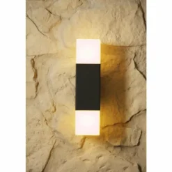 applique extérieure Trio HUDSON Noir, 2 lumières