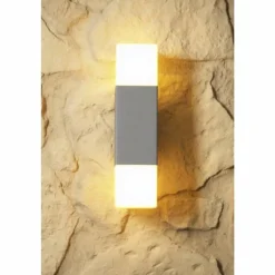 applique extérieure Trio HUDSON Acier inoxydable, 2 lumières