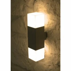 applique extérieure Trio HUDSON Acier inoxydable, 2 lumières