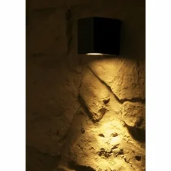 applique extérieure Trio TIBER LED Noir, 3 lumières