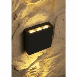 applique extérieure Trio THAMES LED Noir, 2 lumières