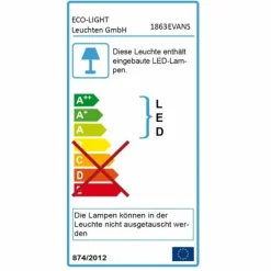 Applique LED Moderne Anthracite, 4 lumières
