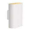 Luminaires Lucide Appliques|Applique Lucide OVALIS Blanc, 2 lumières